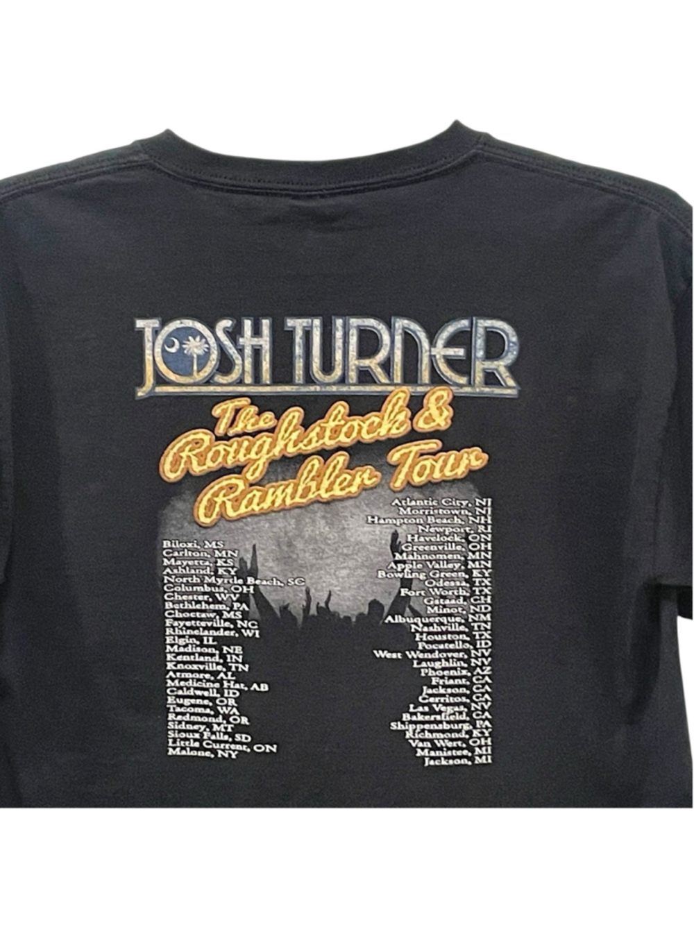 Josh Turner Roughstock and Rambler Tour Youth Large T Shirt Concert Tee Country - Picture 4 of 11